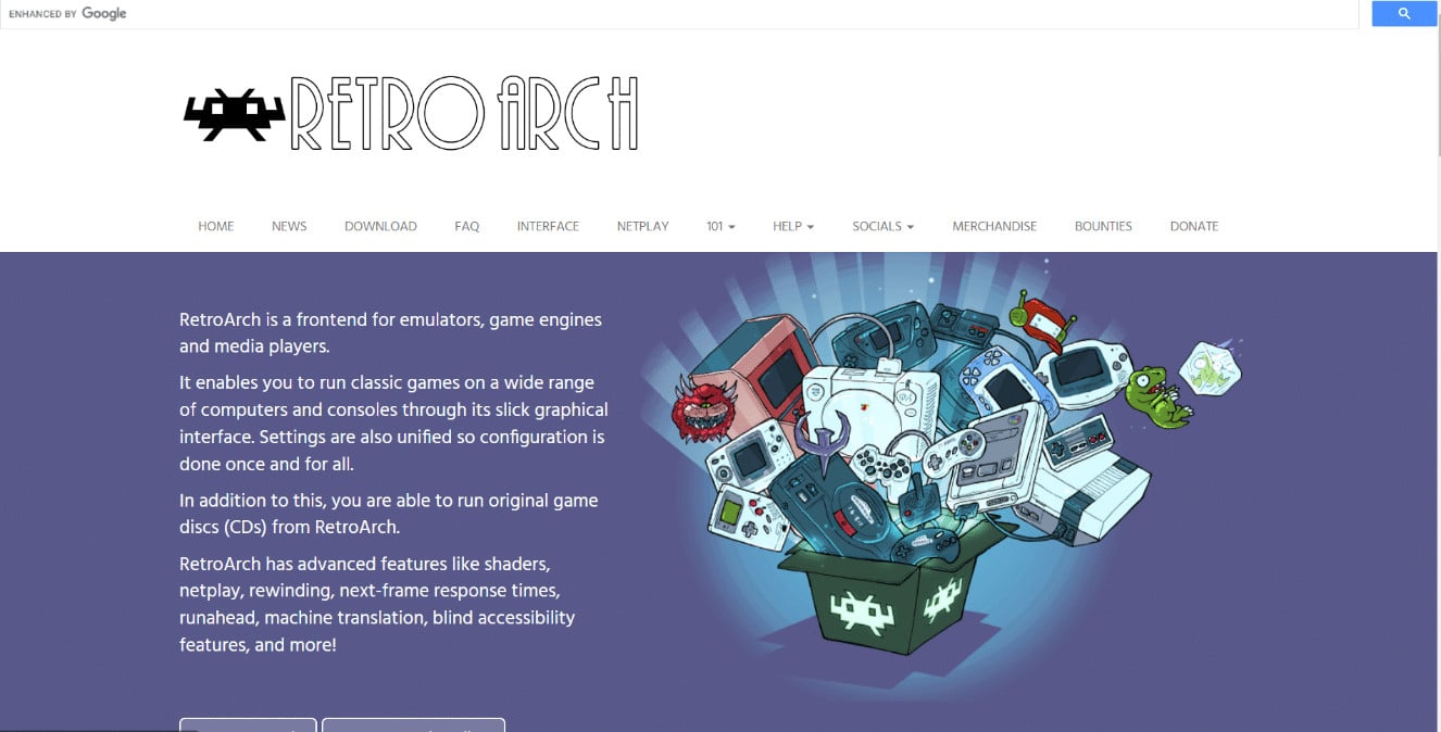 RetroArch website | Best Nintendo DS Emulators for Windows