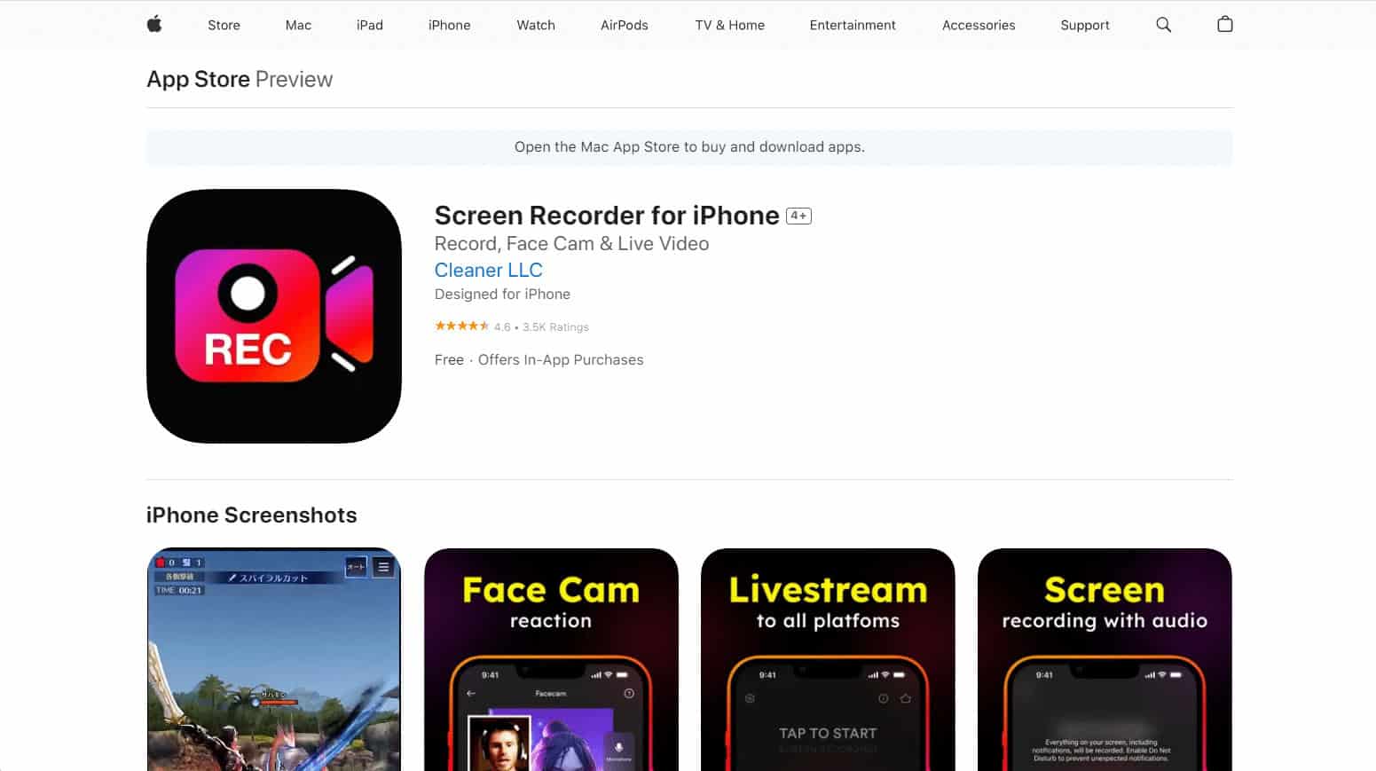 Screen Recorder for iPhone 