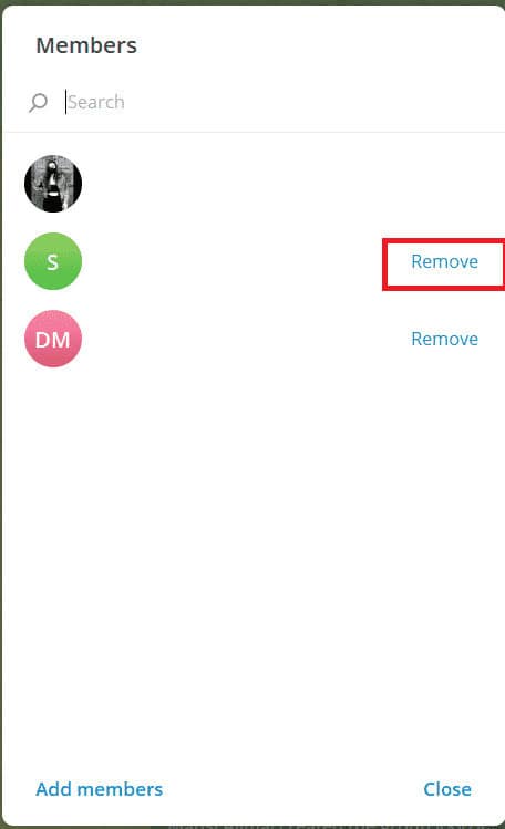 Select remove to remove members. How to Delete Telegram Group Without Admin