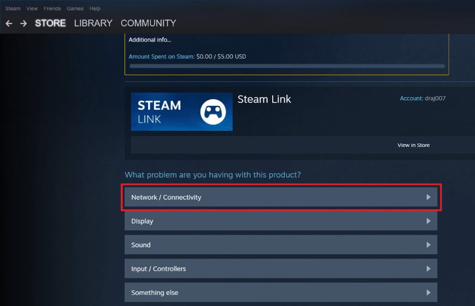 Select the Network and Connectivity