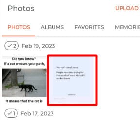 Select the Photo.