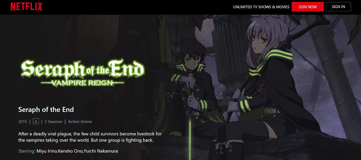 Seraph Of The End Vampire Reign