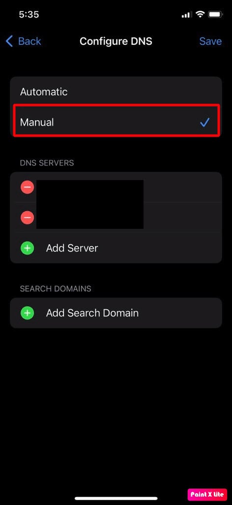 set DNS to manual | SSL error iPhone