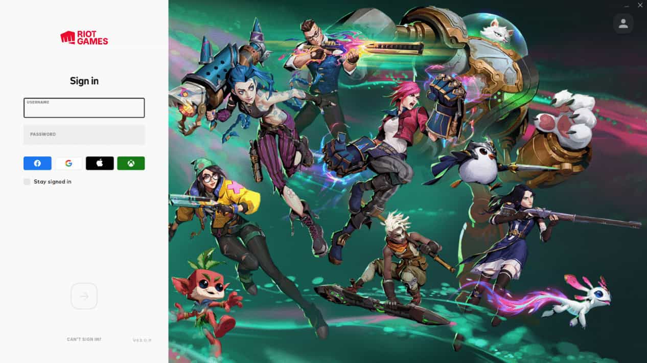 Sign into your Riot account | Van 81 Valorant