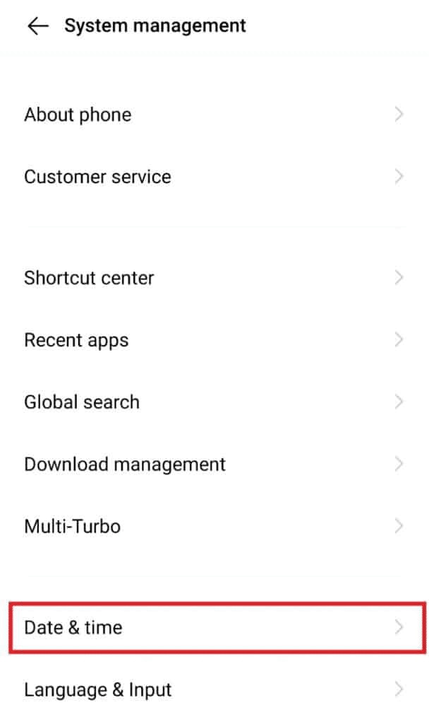 Tap on Date & time. Fix Apex Legends Mobile Network Error