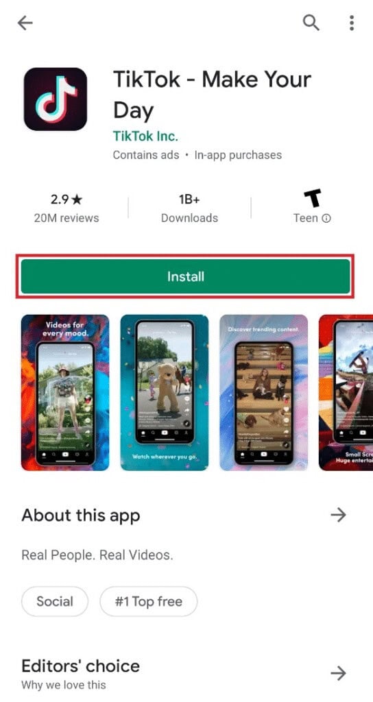 Tap on Install 