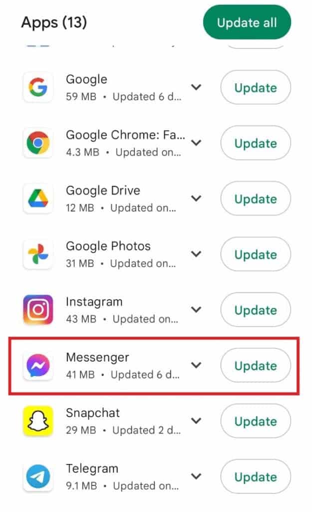 Tap on Messenger. Messenger Notification But No Message? How to Fix It