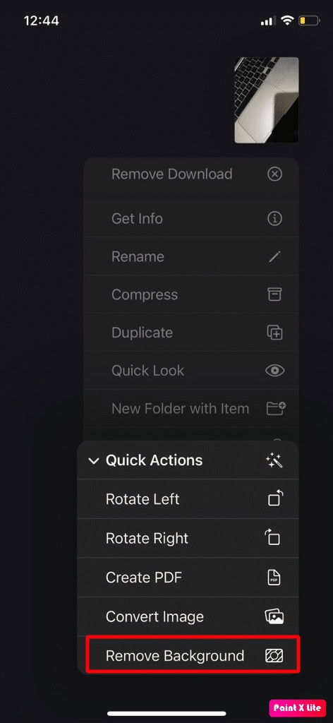 tap on remove background option | How to Make Sticker from Photo iOS 16 | can you make stickers on Apple photos