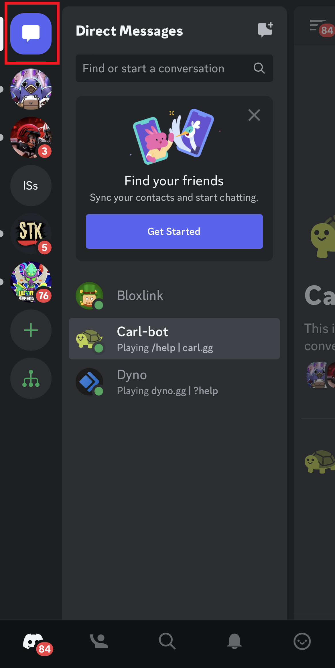 Tap on the blue message icon. How to Unfriend Someone on Discord on iPhone