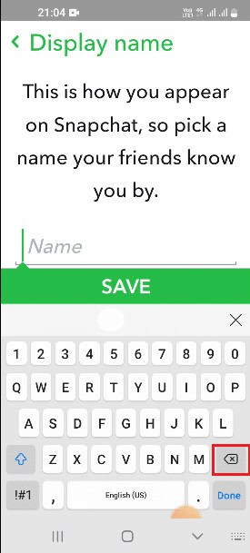tap on the field box and tap on the back arrow button 