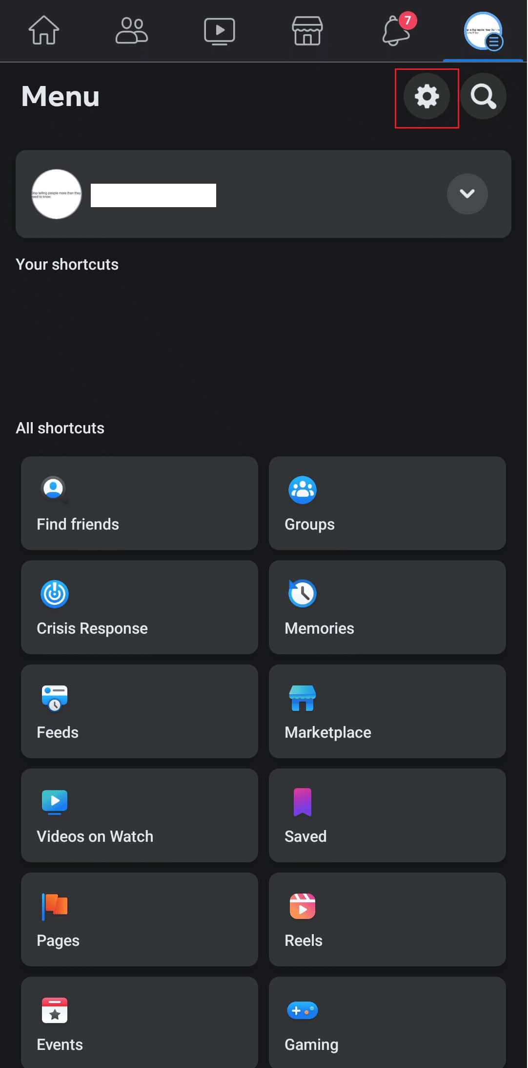 Tap on the gear icon to load settings. How to Fix Facebook Messenger Switch Account Problem