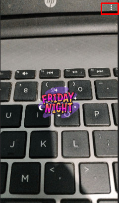 Tap on the image you want to remove stickers