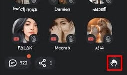 Tap on the Raise your hand icon