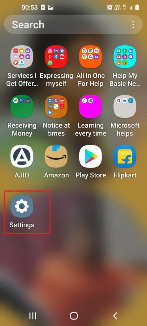 tap on the Settings app on the menu. Fix Snapchat Message Disappeared Issue