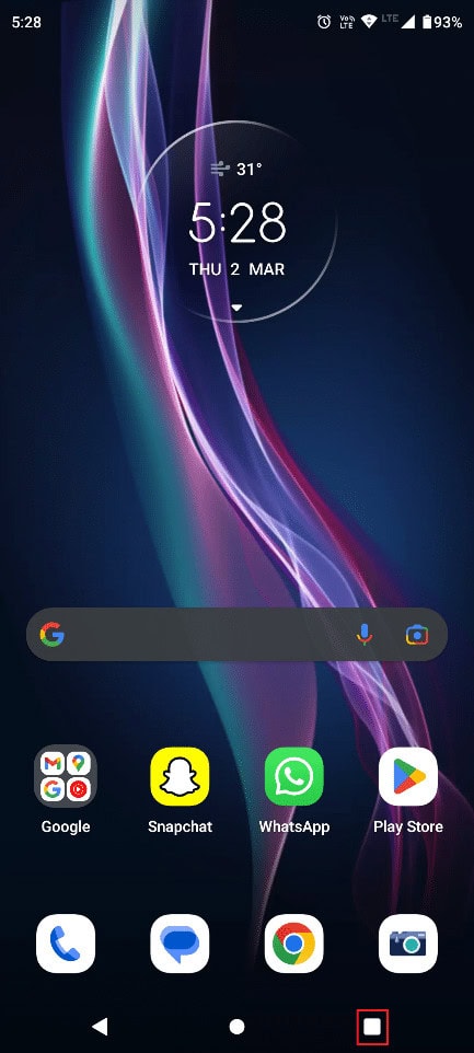 Tap on the square button. Fix PUBG Mobile Login Problem