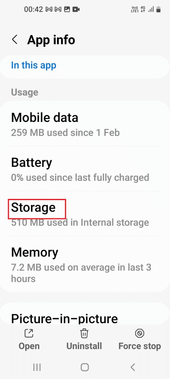 Tap on the Storage option in the Usage section. Fix Snapchat Message Disappeared Issue