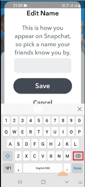 Tap on the text field and use the back key. How to Send Invisible Text on Snapchat