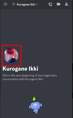 Tap on their profile picture 