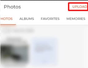 Tap on upload on top right corner.