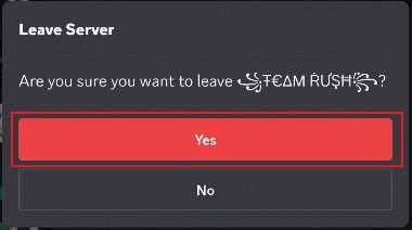 Tap on Yes to confirm.