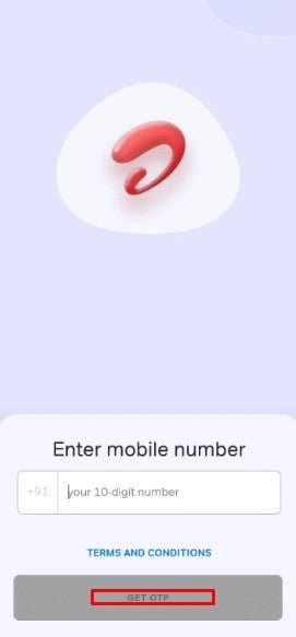 Tap the Get Otp button | How to Make a Ringback Tone for Android