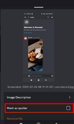 Select the checkbox for the Mark as spoiler option