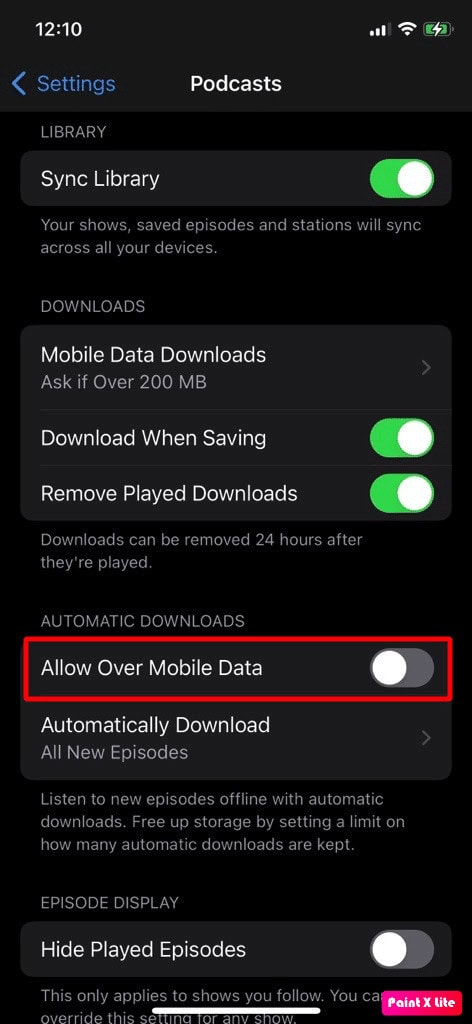 toggle off allow over mobile data | iPhone heating issue post iOS 16 update