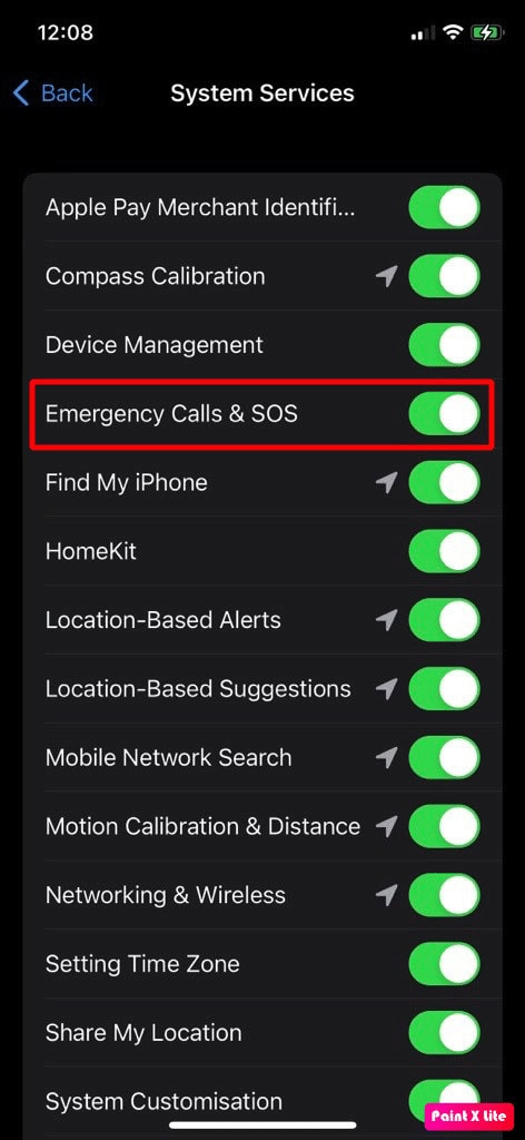 toggle off emergency calls & SOS | iPhone 11 overheating iOS 15