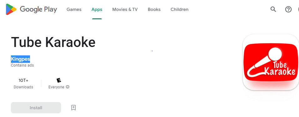 Tube Karaoke by Kingpes