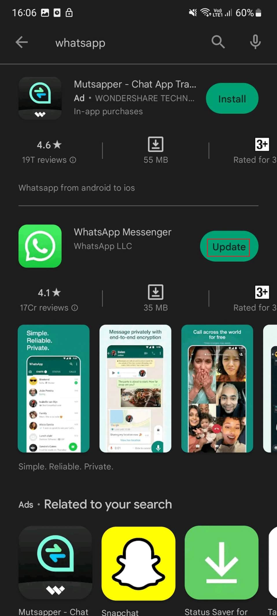 update for whatsapp. Fix WhatsApp Images and Media Not Downloading