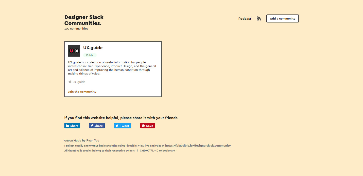 UX Guide Website Homepage. 23 Best Slack Community for Developers