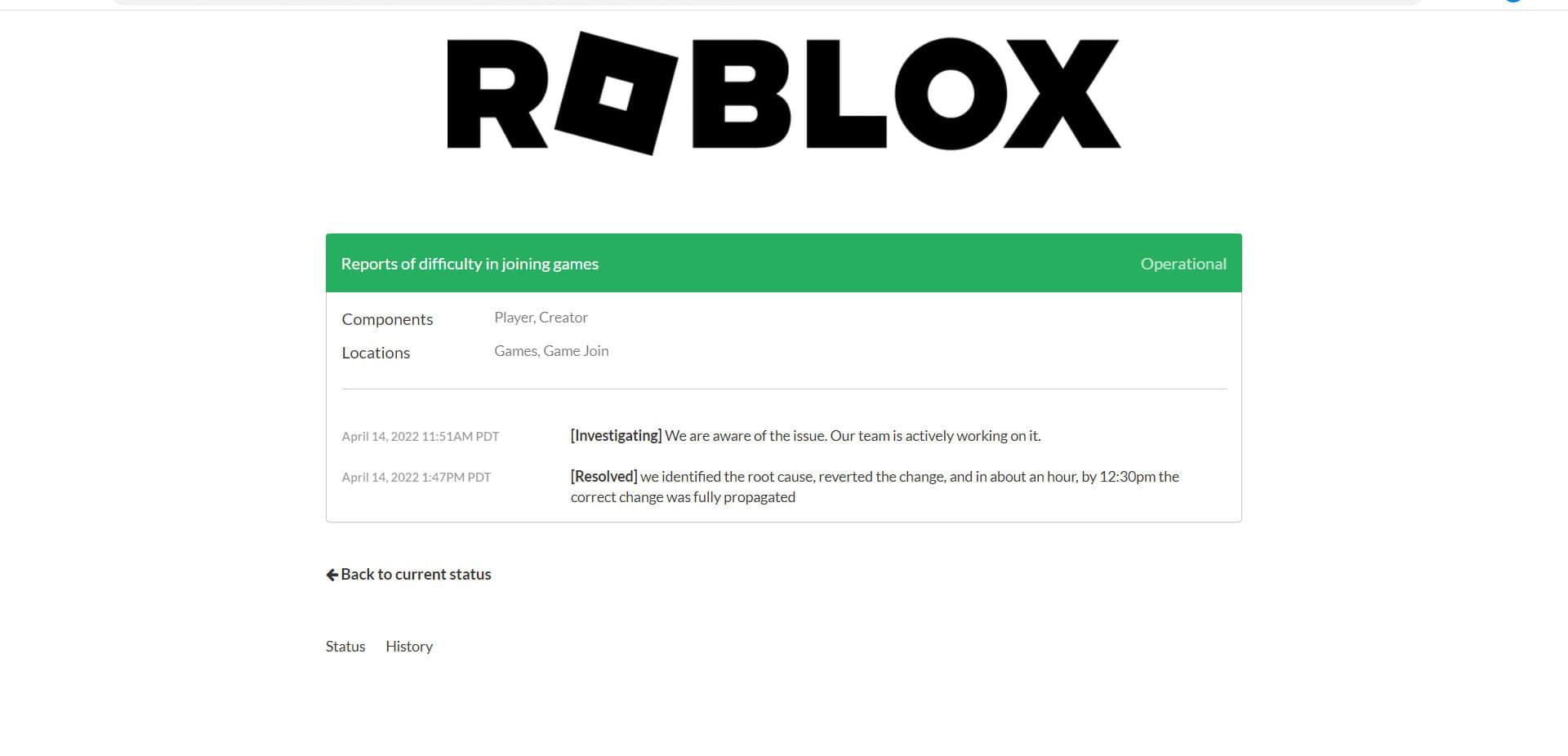 Verify Roblox Server Status