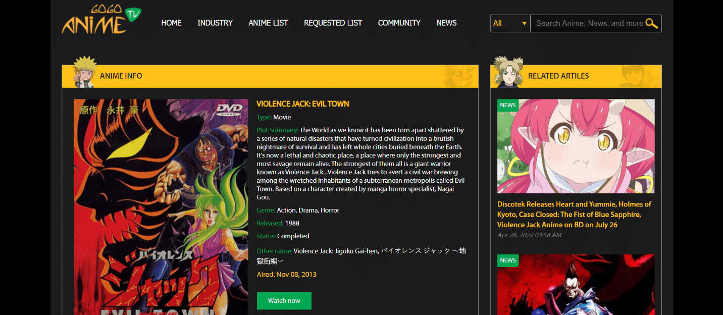 Violence Jack. 31 Best Gore Anime That Will Haunt Your Nightmares