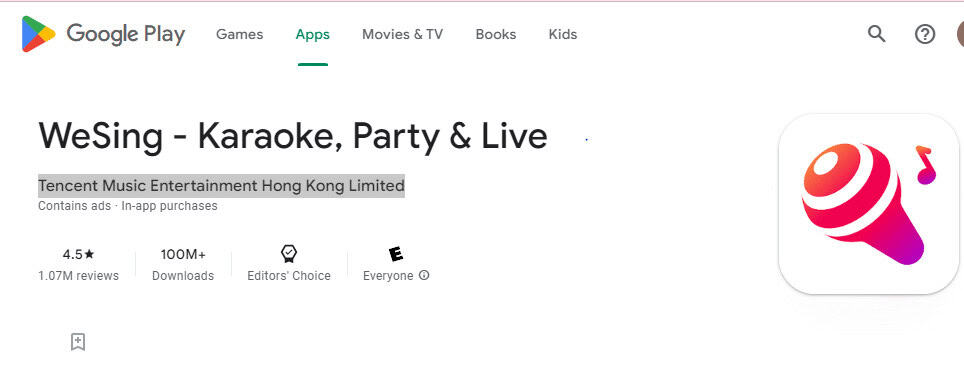 WeSing. 19 Free Karaoke App for Android TV