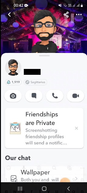 You can see the name of the person is altered