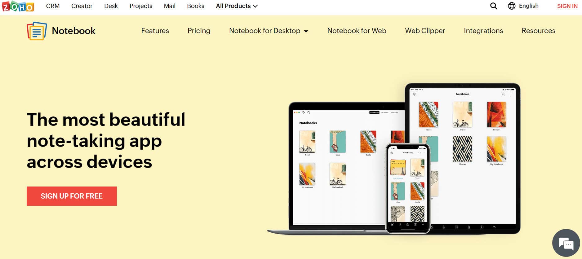 Zoho Notes | best notes app for Windows 11