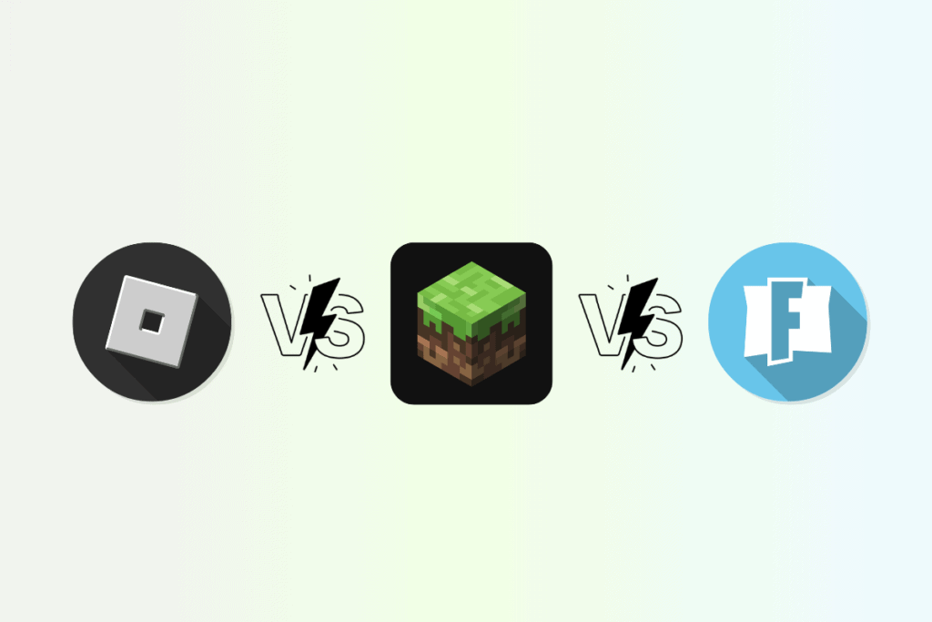 Roblox vs Minecraft vs Fortnite