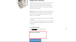 TELEGRAM DELETE ACCOUNT visual data 3