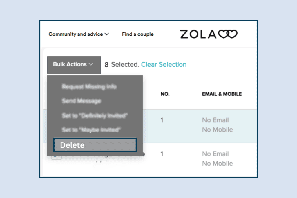 How Do I Delete a Guest List on Zola