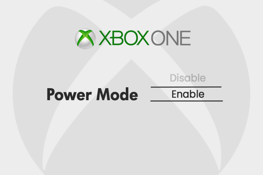 How Do I Turn On Power Mode on My Xbox One