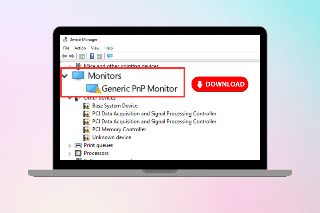 How to Download Generic PnP Monitor Drivers.