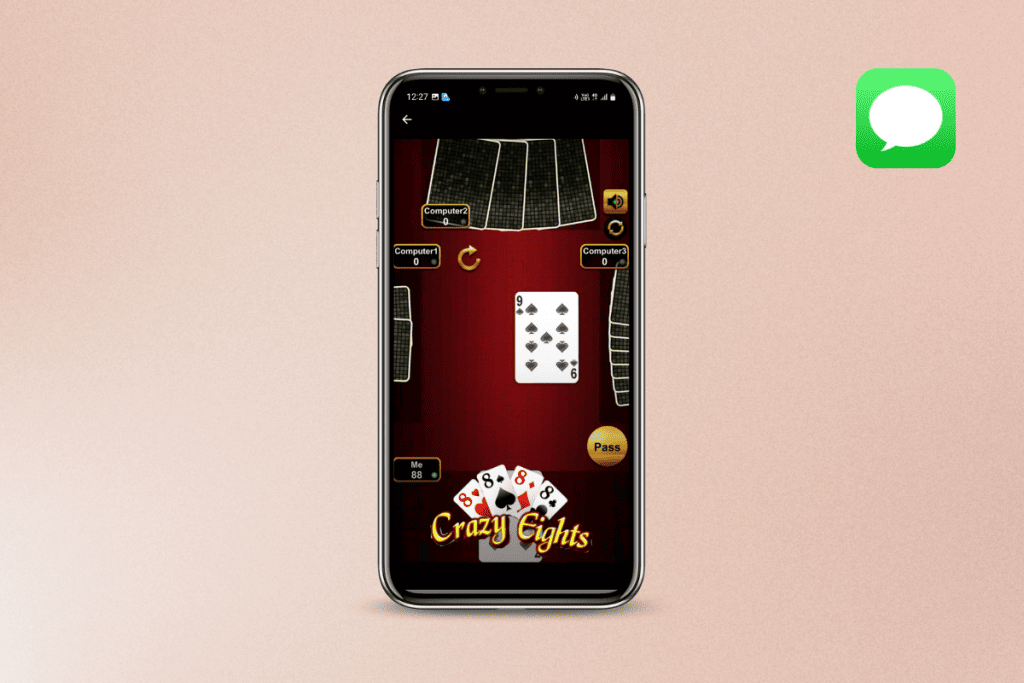 How to play crazy 8 on imessage