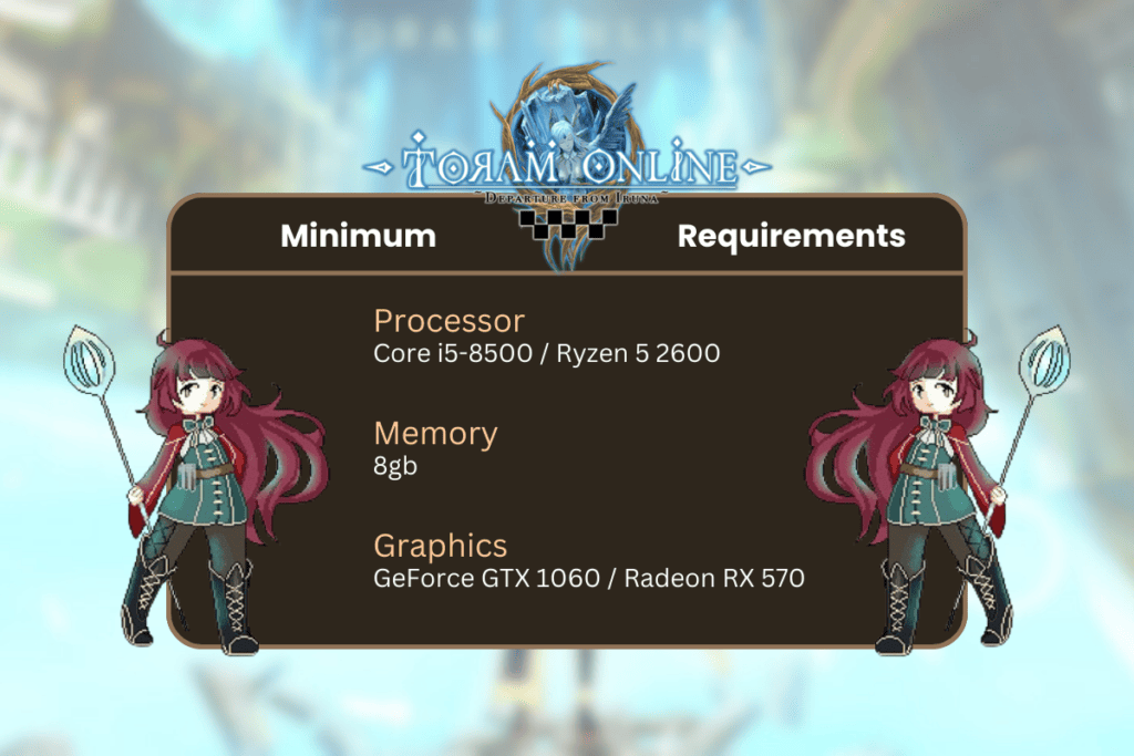 What are the Minimum System Requirements for Toram Online