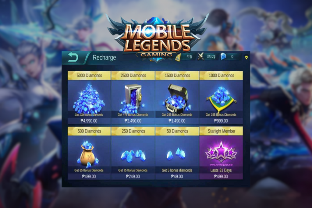 How to Recharge Diamonds in ML Using Load