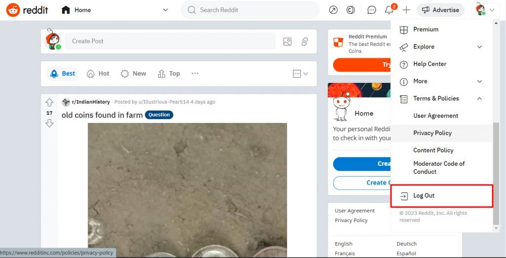 How To Sign Out Of Reddit App How to Log Out of Reddit App – TechCult