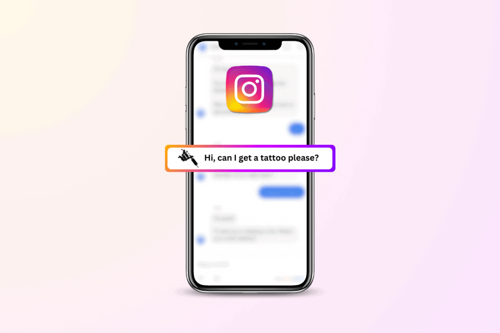 How to message a tattoo artist on Instagram