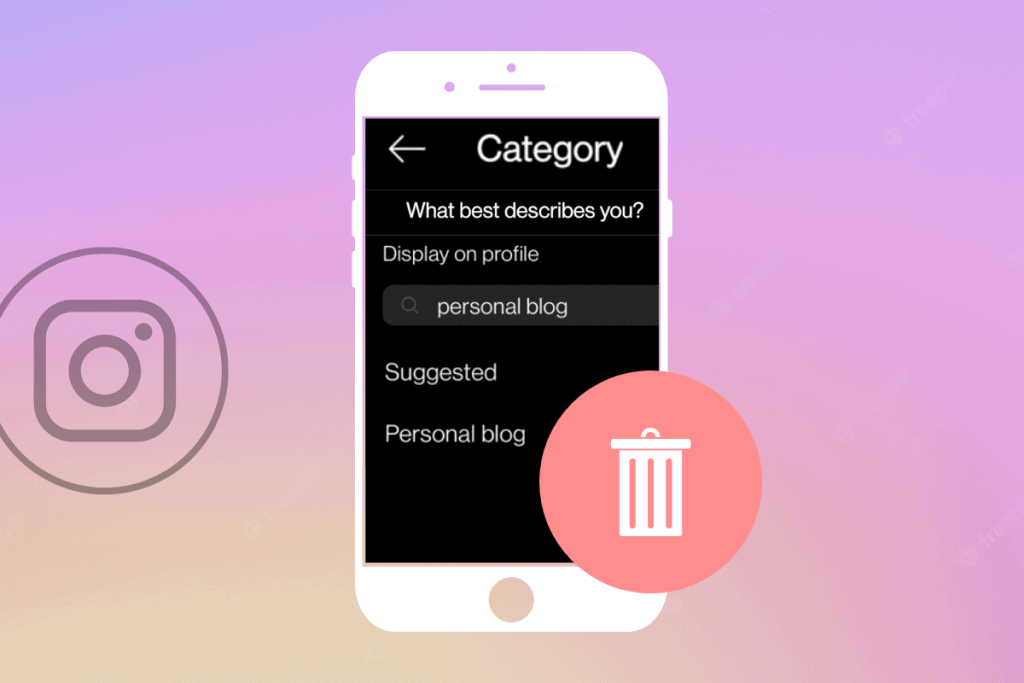 How to remove a personel blog on instagram