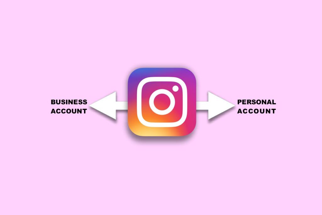 how to separate personal and business instagram accounts