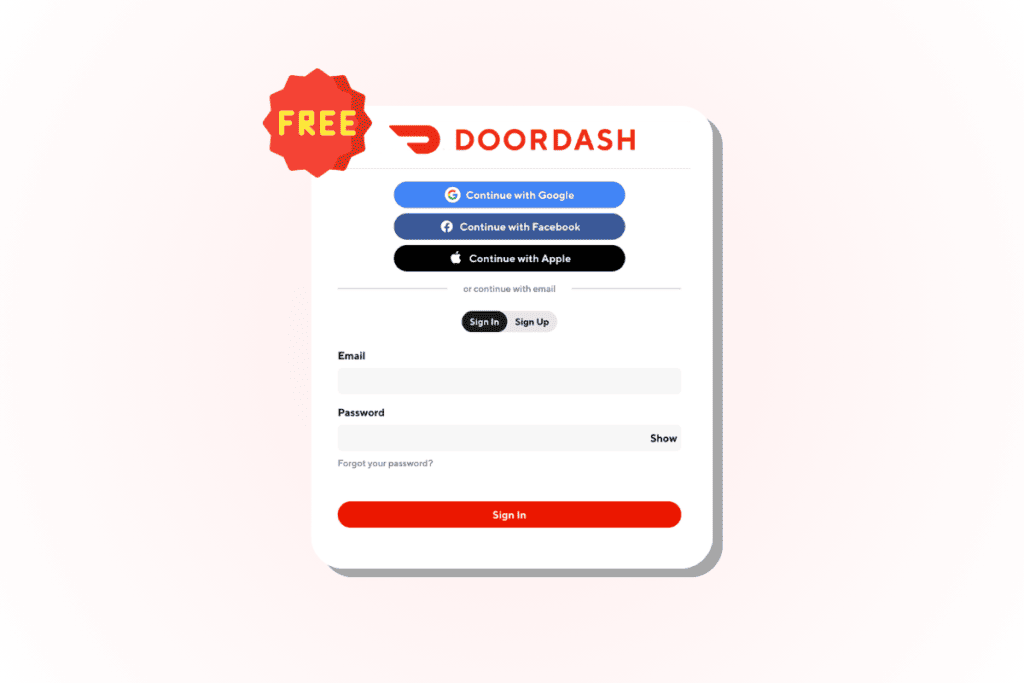 Is a DoorDash Account Free?