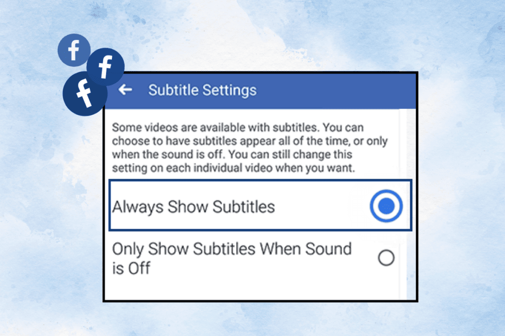 How to Turn On Subtitles on Facebook Videos on Android